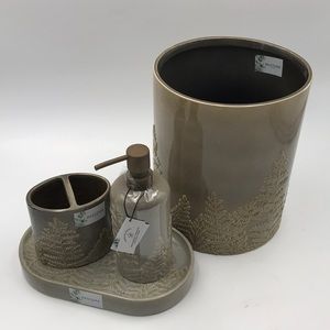 Restore Home Ceramic Bath Accessories 4 Piece Set